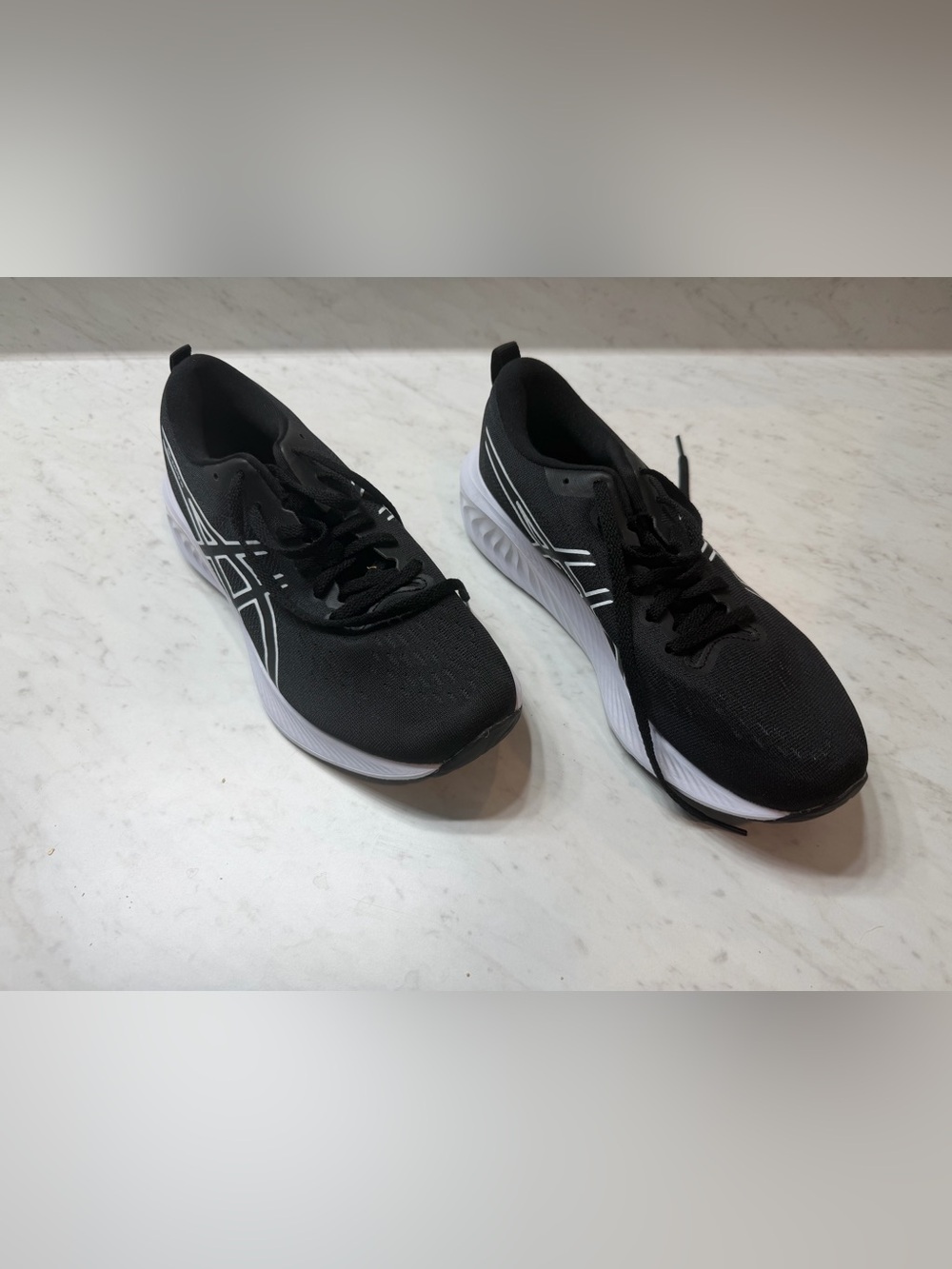 ASICS Gel Excite 10 Running Shoes Ortholite W 9 Black White Athletic Sneakers